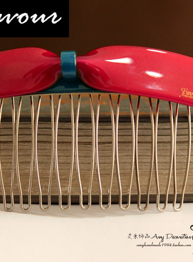 favour正品韩版亚克力糖果色发梳插梳盘发发饰头饰发卡韩版刘海卡