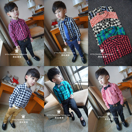 Chemise garcon à manche longue - Ref 2078008 Image 1