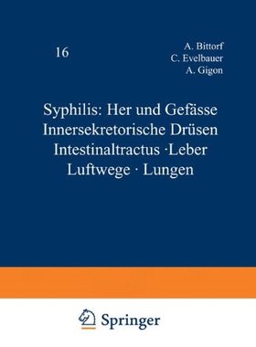 【预订】Syphilis: Herz Und Gefasse Innersekr...