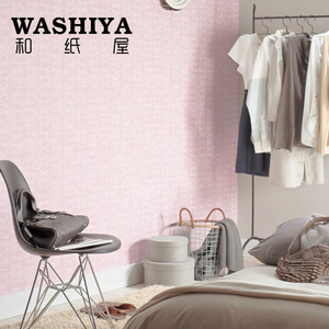 【和纸屋】粉色布面蝴蝶结卧室背景墙 进口日本墙纸壁纸 按米卖