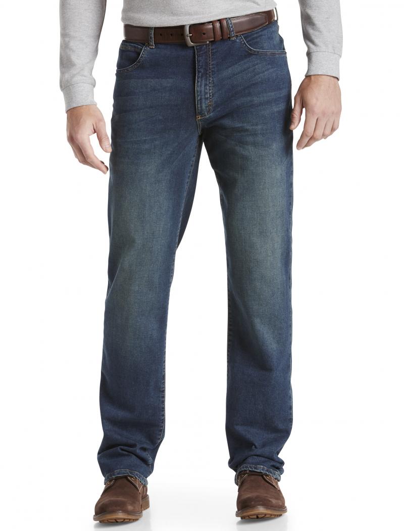 lee牛仔裤男加肥加大码棉质时尚经典磨白美国直邮g1890