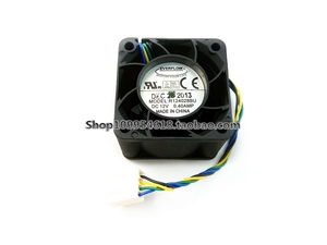正品EVERFLOW 4028 R124028BU 12V 0.40AMP 4CM/厘米 PWM控速风扇