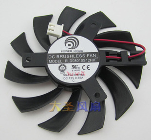 440 12V 620 PLD08010S12HH 0.35A 630显卡风扇 EVGA昂达GT430