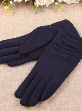 触屏手套女士冬季保暖不倒绒修手女式户外加厚开车防风手套BL022