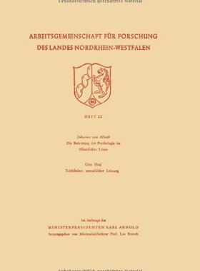 【预售】Arbeitsgemeinschaft Fur Forschung Des Landes N...