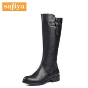 Safiya/Sophia 2015 winter new style leather round-headed high heel Western boots shoes SF54118709