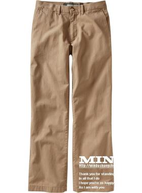 全球购美国Old Navy老海军商务休闲裤春秋男裤精梳棉中腰直筒长裤