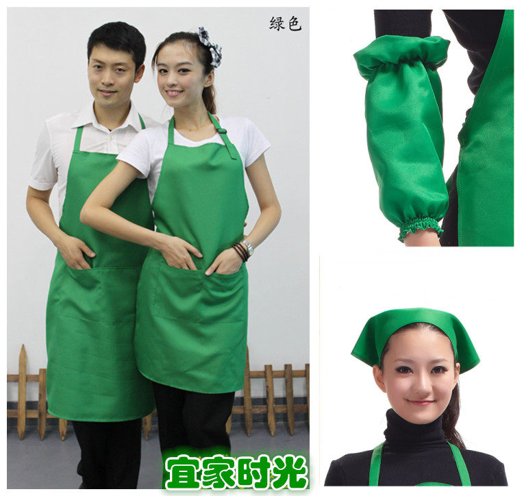 菜市场水果店草绿色围裙印字