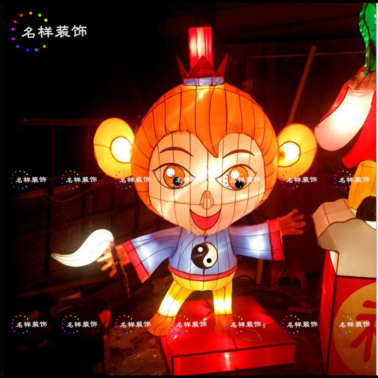 名样猴年花灯卡通猴子彩灯广场灯饰宫灯春节元宵花灯民俗灯会灯展