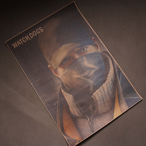 看门狗 海报 watch dogs 沙盒游戏 狗哥 海报aiden pearce