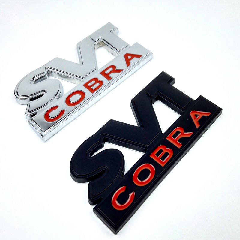 SVT COBRA 金属车贴适用于福特野马眼镜蛇3D改装立体车标贴