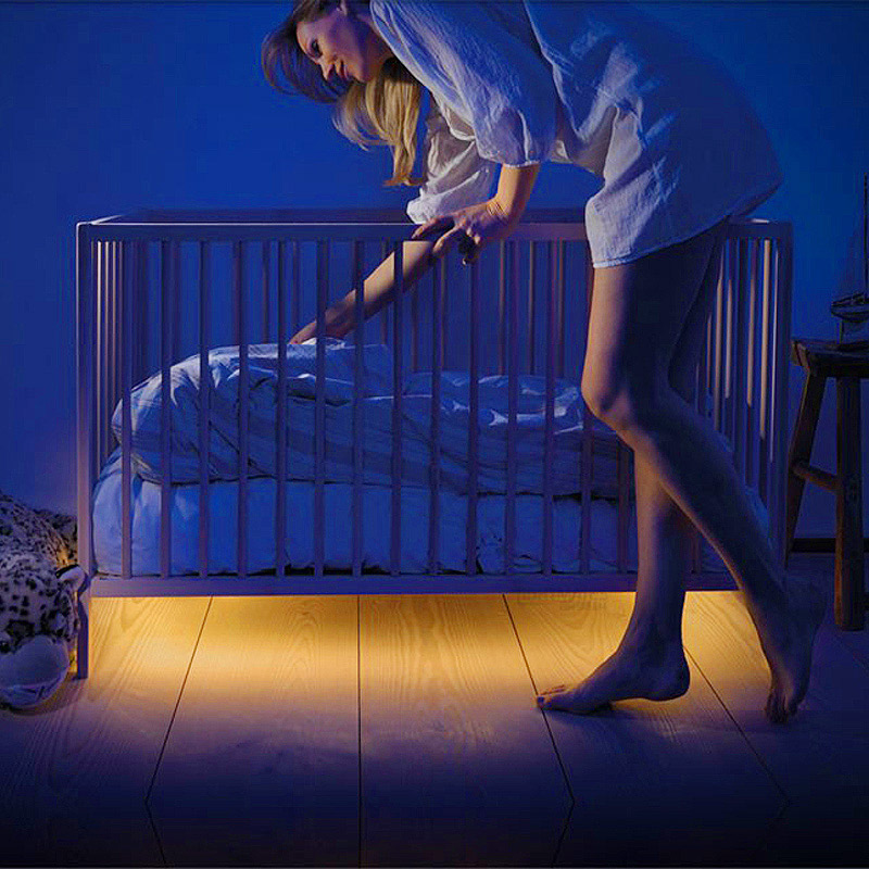 灯婴儿起夜感应led人体床围床底感应智能喂奶创意灯节能灯红外