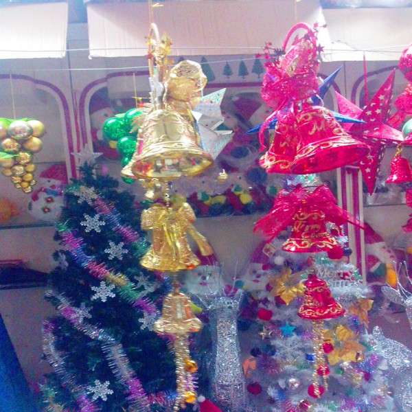 圣诞铃铛圣诞钟圣诞树装饰品商城装饰圣诞老人圣诞节布置美陈