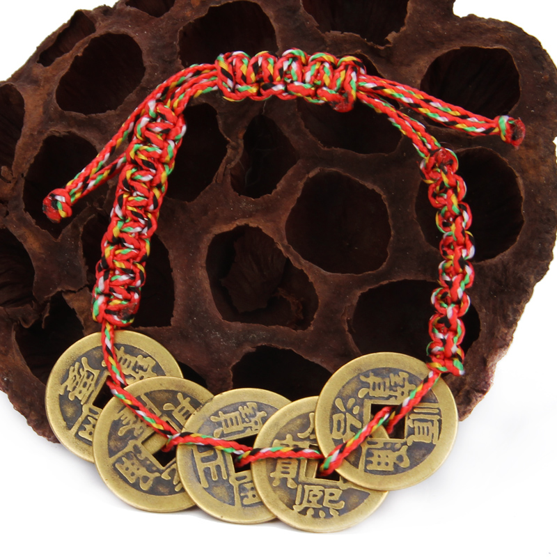 本命年五帝錢名族風銅錢五色線手鏈男女轉運紅繩手鏈在類目 飾品/流行首飾/時尚飾品新, 手鍊中 - 來自Buy2taobao.com提供專業的淘寶代購服務
