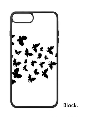 适用于iPhone飞黑色色彩剪影图案Xr手机壳max保护套678plus硅胶11