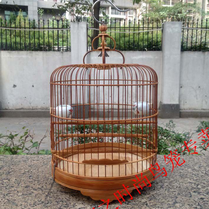 广笼竹笼小鸟笼子竹笼绣眼鸟笼子金青南笼白燕老竹笼子