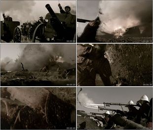 清朝八国联军英法联军侵略大沽口战役 炮洋枪高清实拍视频素材