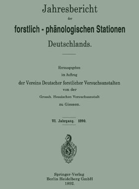 【预订】Jahresbericht Der Forstlich-Phanolog...