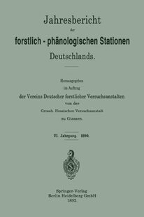 【预订】Jahresbericht Der Forstlich-Phanolog...
