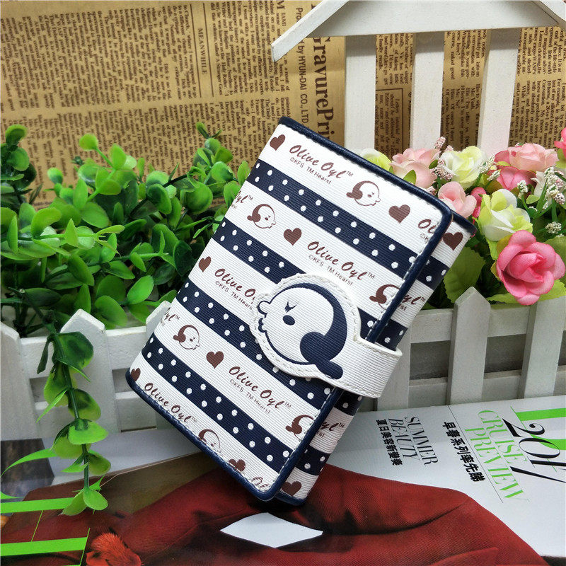 OLIVE/奥丽微韩版潮流女可爱清新条纹短款钱夹R4499|ruв категории Сумки, бумажник - от Buy2taobao.com для оказания профессиональной услуги покупки агента Taobao