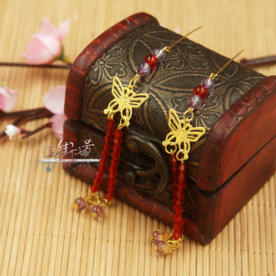 简梳妆bjdBJD古装头饰项链发簪璎珞 4分3分大女叔叔 包邮 醉蝶