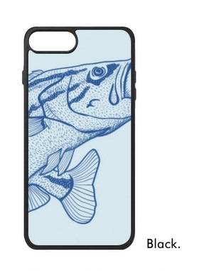 适用于iPhone有纹路的蓝色大鱼Xr手机壳max保护套678plus硅胶11