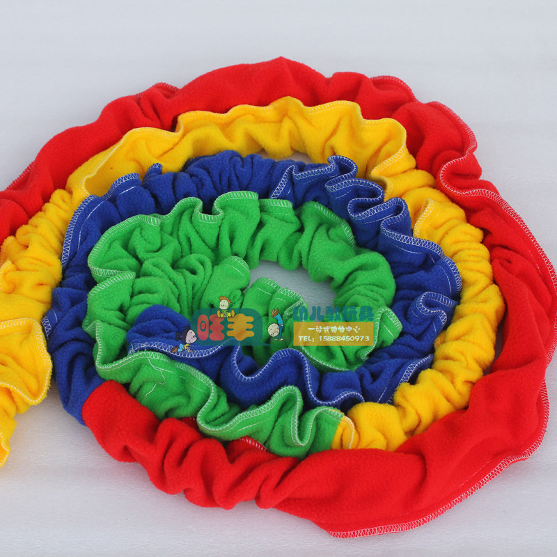 东南西北跑 户外体育彩虹绳拉力圈亲子体智能训练协力运动布拉圈