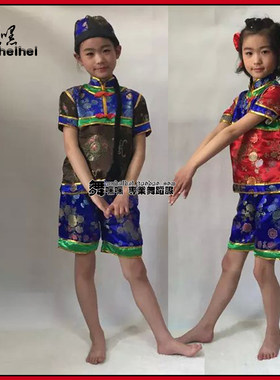 少儿唐装舞台演出服上学堂