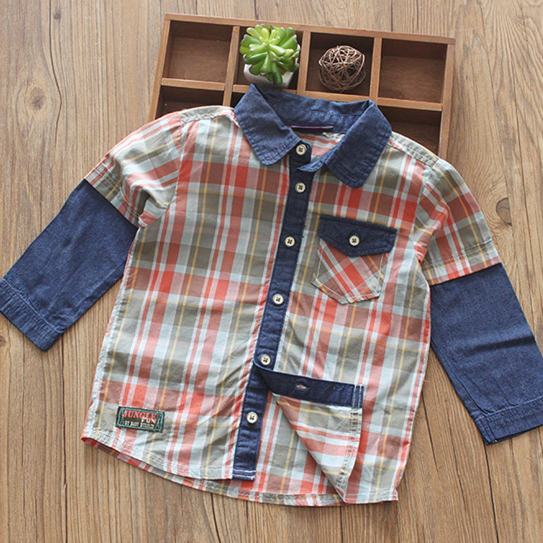 Chemise garcon à manche longue - Ref 2077098 Image 1