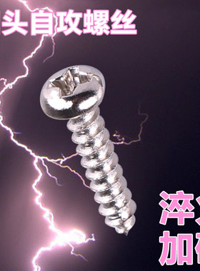 镀镍自攻螺丝十字圆头