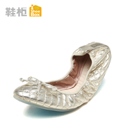 SHOEBOX shoe pointed flat, shallow soft bow shoes fashion shoes women air 1116101069