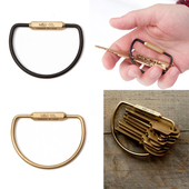 进口 Unicorn 美国品牌Maxx 正品 钥匙收纳件 D形精致钥匙扣