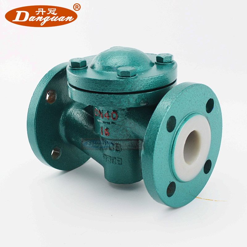 h41f46-16c衬氟止回阀 直通升降式止回阀法兰衬四氟dn20-dn300