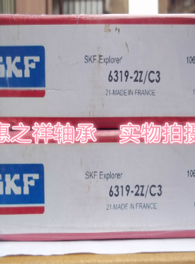 瑞典进口SKF轴承 6319-2Z /C3 高速深沟球轴承 铁封 6319ZZ
