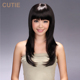 甜美可爱型梨花头 女生齐刘海长直发 时尚 假发套 娇滴滴 包邮 假发