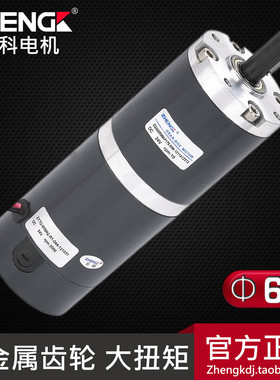 正科有刷行星齿轮减速电机ZGX60RMM(1:23-1:42) 12V 24V