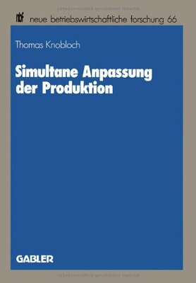 【预售】Simultane Anpassung Der Produktion