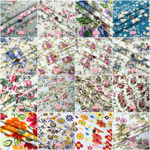 清仓特价棉麻帆布加厚碎花玫瑰花