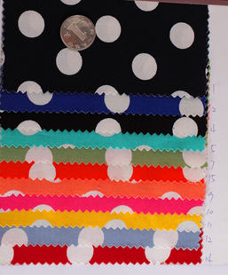 复古欧美风手工diy布料面料  多色大白点  斜纹贡缎 半米价 现货