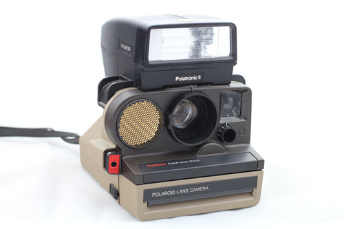 宝丽来POLAROID自动对焦autofocus3500一次成像相机SX-70巧克力色