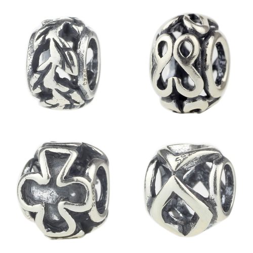 BEADS HUNTER纯银s925 精妙珠 基础手链配珠  星尘银饰珠