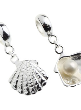 diy銀飾珍珠纯银铸件吊坠