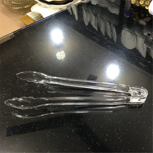 PC亚克力透明水晶冰夹面包夹子蛋糕面包夹西餐自助餐夹快餐食物夹