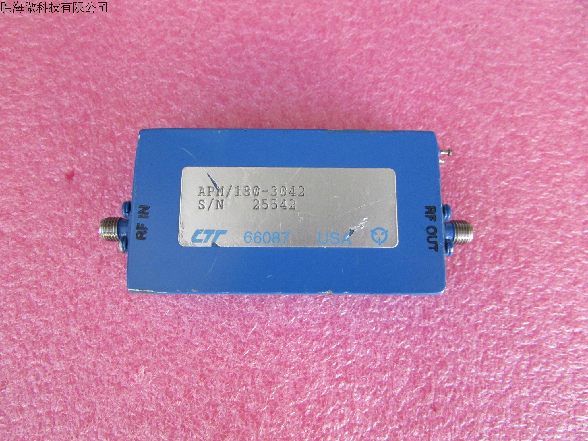 CTT进口6-18GHz 45dB 30dBm/1W SMA射频微波高功率低噪声放大器  质量包好，包能用  可提供详细测试图 工作频率：6-18GHz 增益：45dB 输出功率:30dBm/1W 工作电压：+15V/1.29A 接头： SMA 增益测试时加了-60dB 衰减器