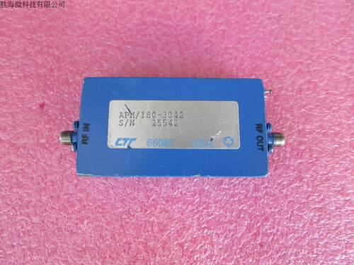 CTT进口6-18GHz 45dB 30dBm/1W SMA射频微波高功率低噪声放大器  质量包好，包能用  可提供详细测试图 工作频率：6-18GHz 增益：45dB 输出功率:30dBm/1W 工作电压：+15V/1.29A 接头： SMA 增益测试时加了-60dB 衰减器