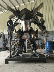 钢铁汽车零部件变形金刚模型天火定制1米/10米天火雕像精致雕像