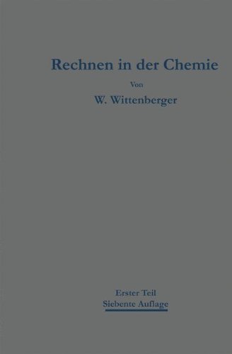 【预订】Rechnen in Der Chemie: Erster Teil G... 书籍/杂志/报纸 科普读物/自然科学/技术类原版书 原图主图