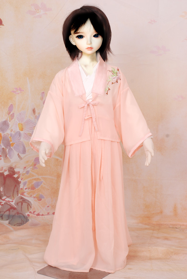 传统汉服女童装国学班私塾书院中式手推绣花对襟3件套现货特