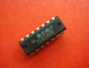 四路运算放大器TL074CN 封装DIP-14
