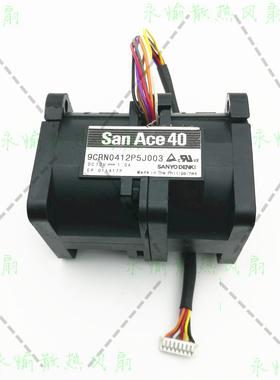原装三洋 9CRN0412P5J003 12V 1A 4cm 4056 暴力 服务器散热风扇